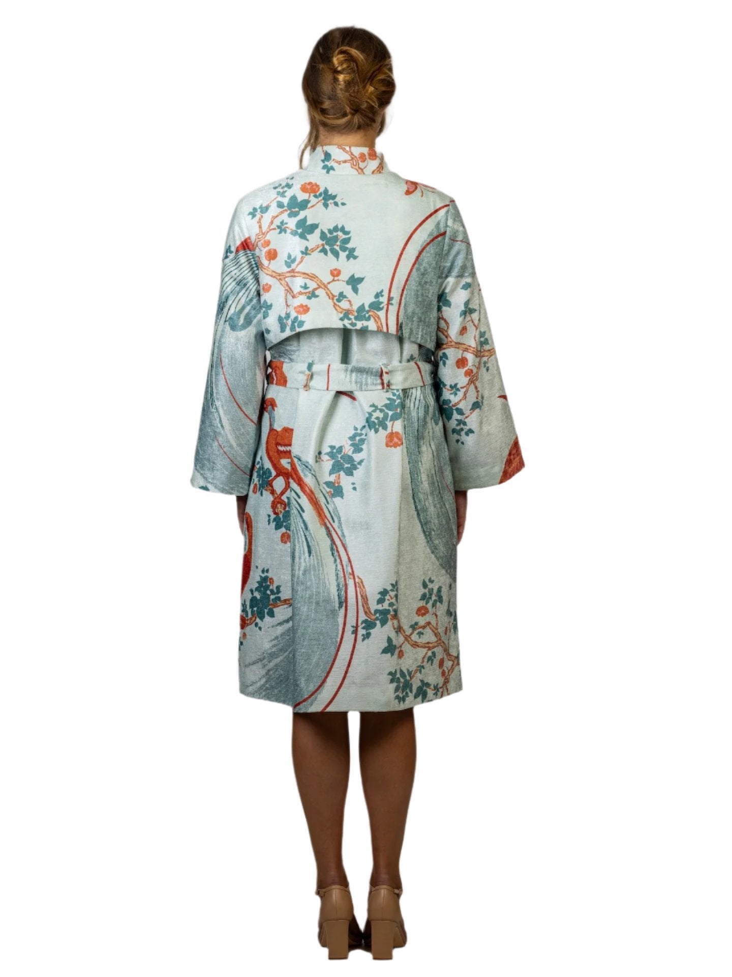 'Exotic Birds' Florence Broadhurst custom printed trench