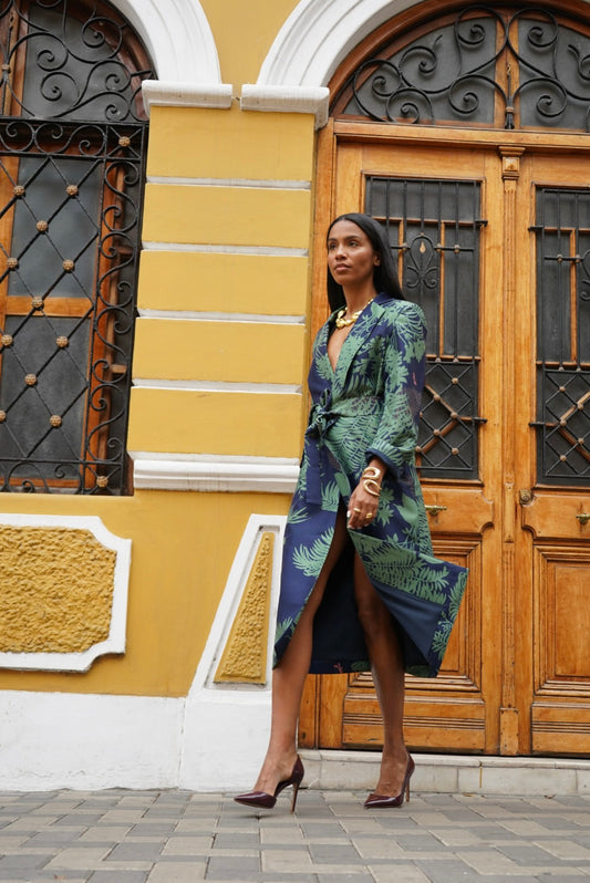 Shadow Floral Blazer Coat