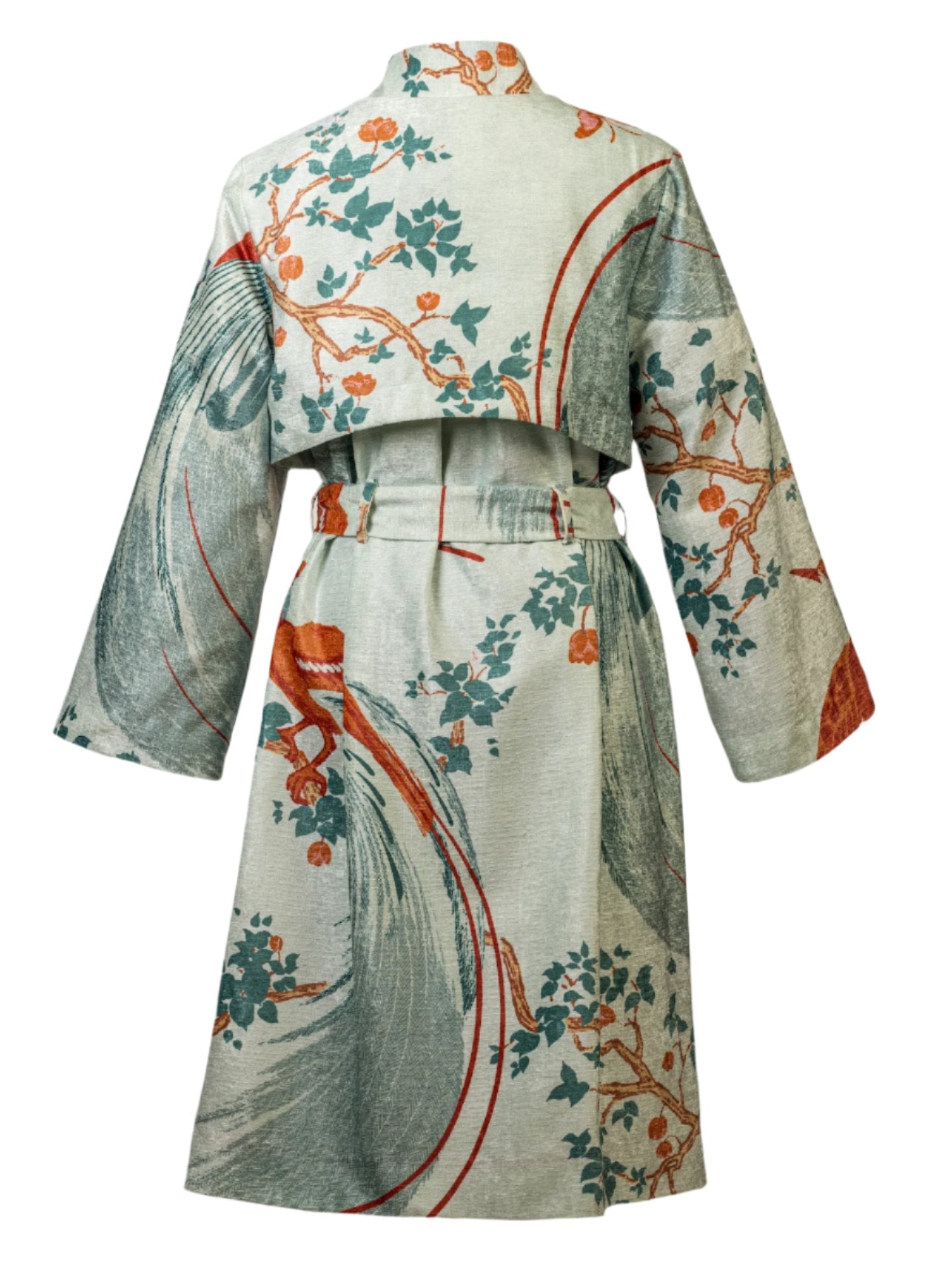 'Exotic Birds' Florence Broadhurst custom printed trench