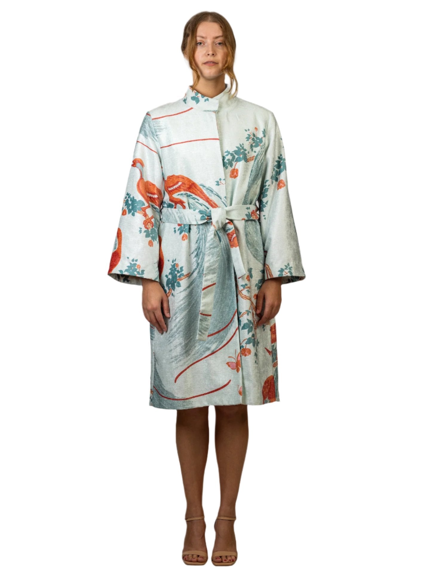 'Exotic Birds' Florence Broadhurst custom printed trench