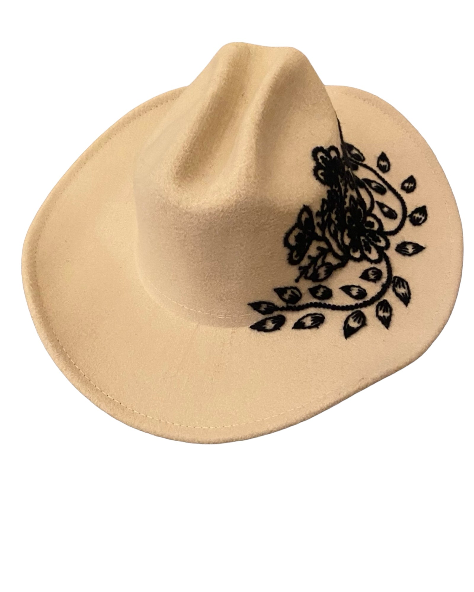 Austin Cowboy Hat Navy Embroidered