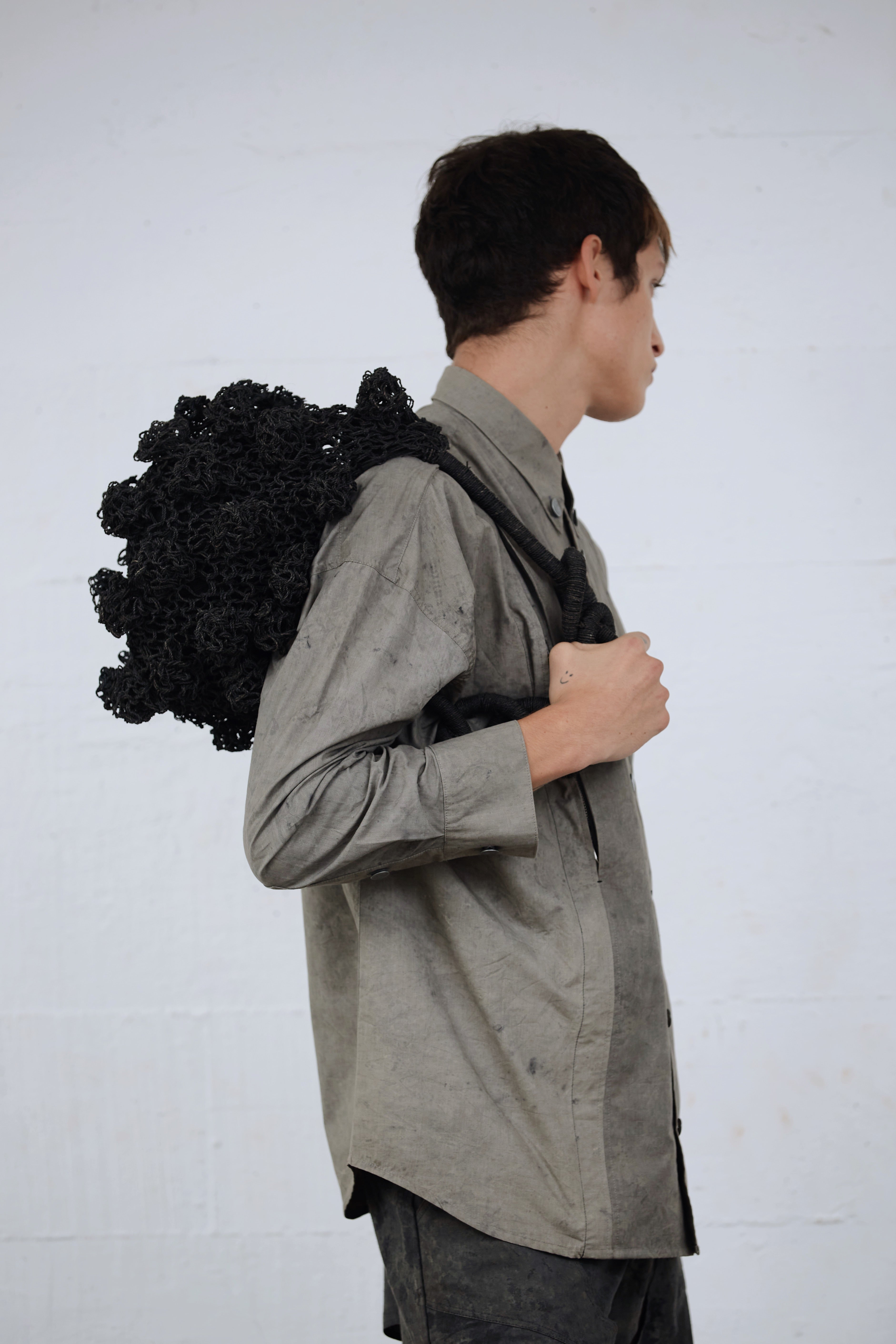 Ameba Handwoven bag (Black)