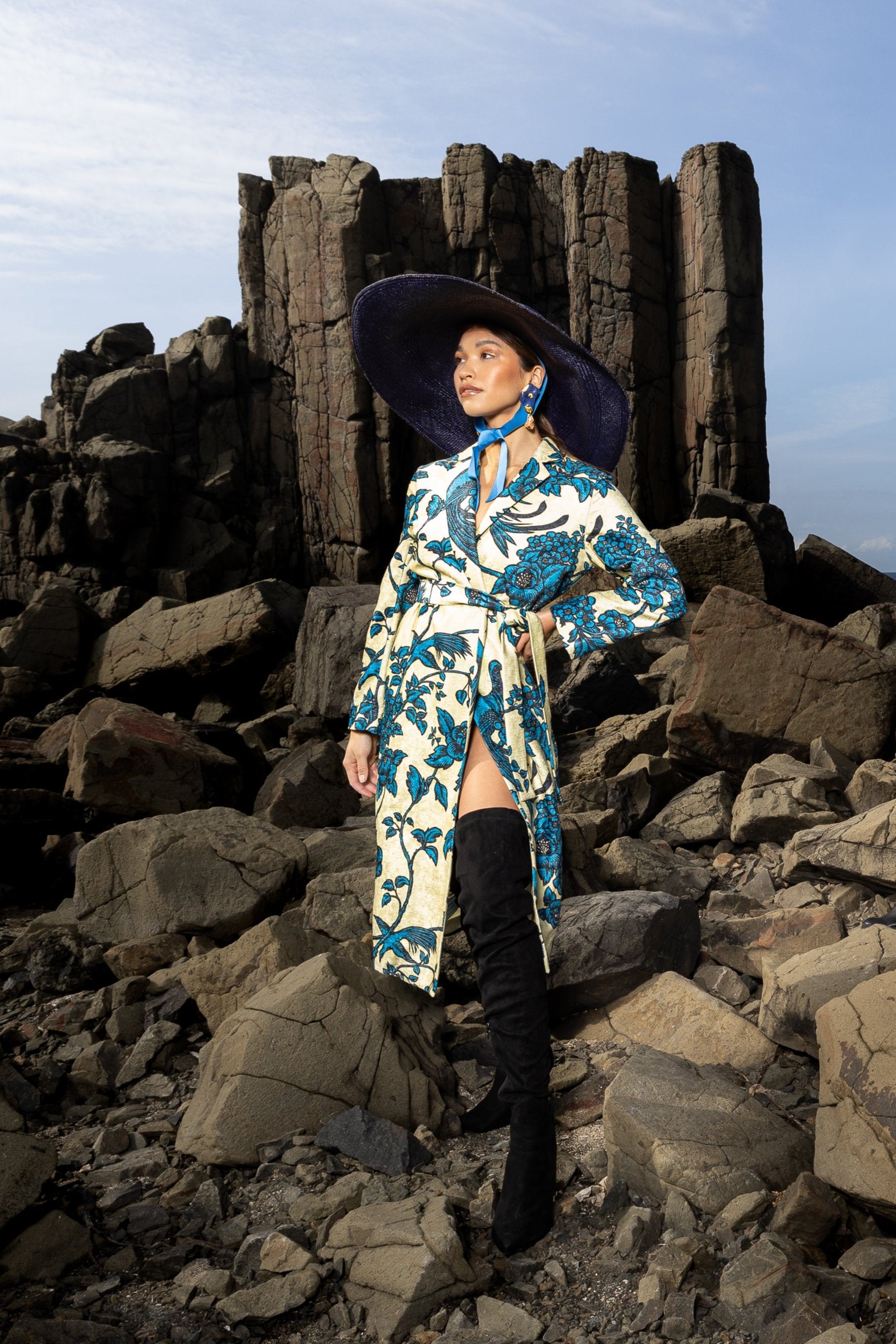 'Birds Of Paradise' Florence Broadhurst custom printed coat