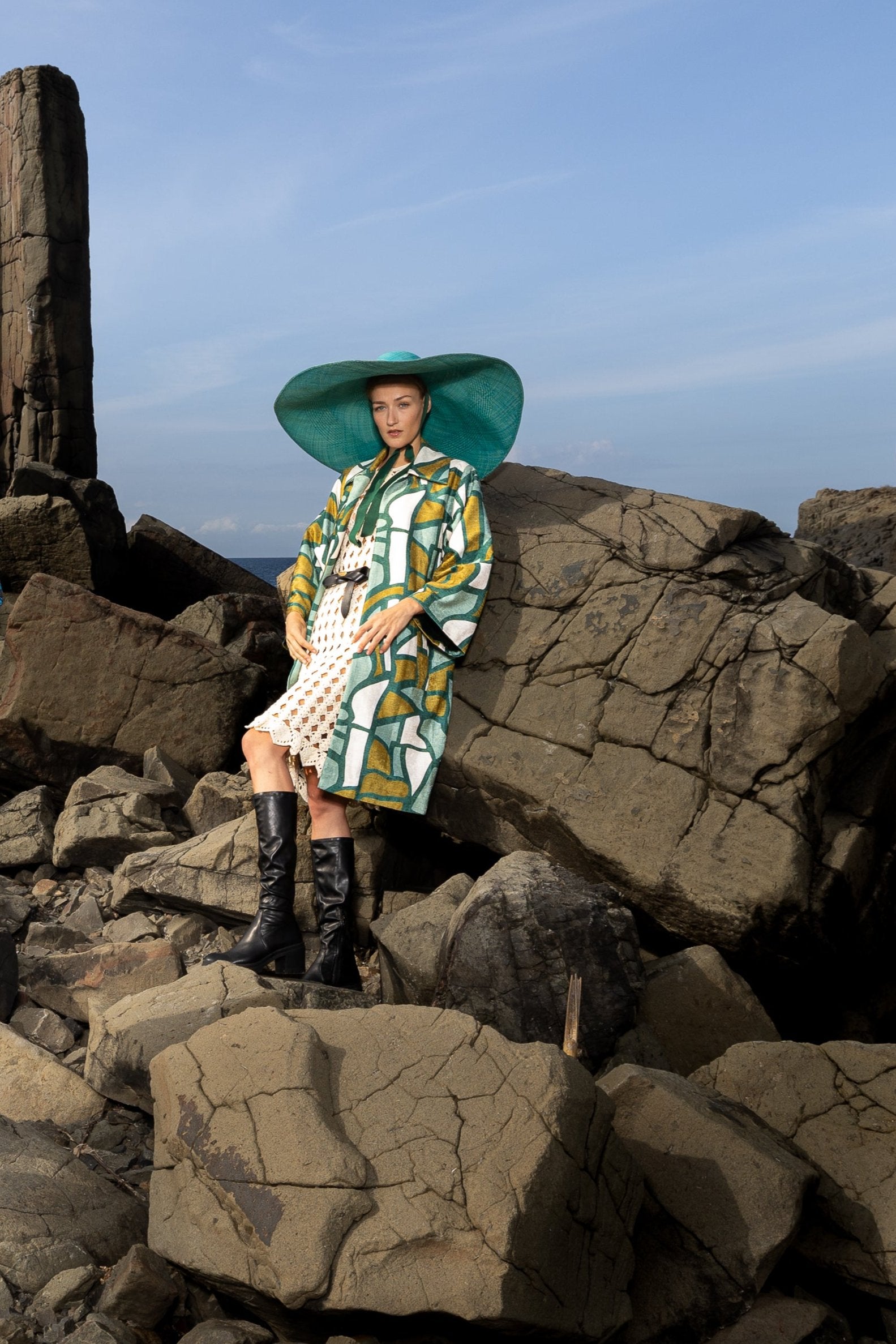 'Stained Glass' FLORENCE BROADHURST CUSTOM PRINTED KIMONO