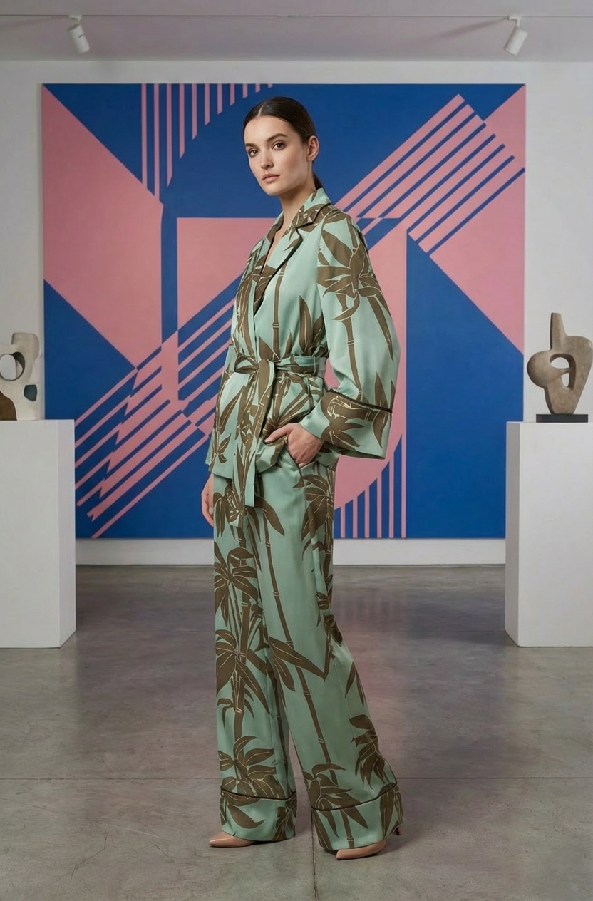 Japanese Bamboo wide leg pants