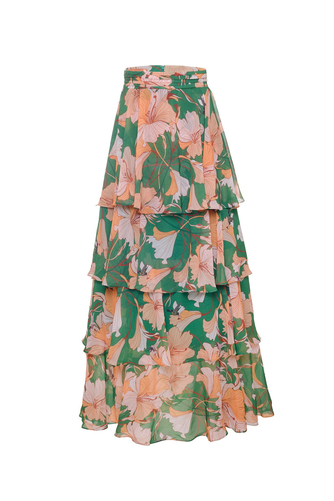 Gaviota Skirt Green Tangerine - MADE TO ORDER